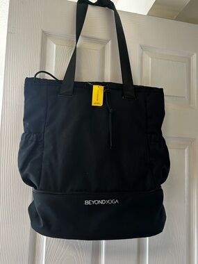 Beyond Yoga Black Gym Bag
